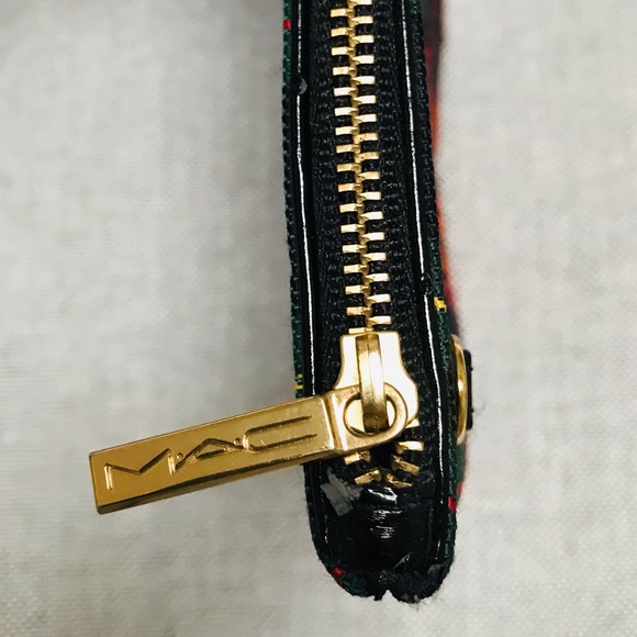 MAC Cosmetic Bag Tartan Plaid Pattern - Picture 7 of 9